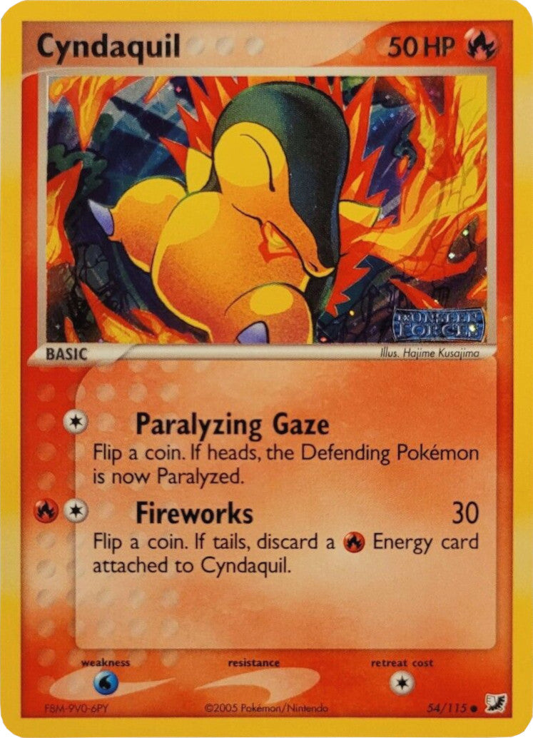 Cyndaquil (54/115) (Stamped) [EX: Unseen Forces] | Good Games Morley