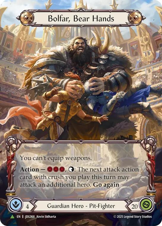 Bolfar, Bear Hands (Marvel) [JDG068] (Promo)  Cold Foil | Good Games Morley