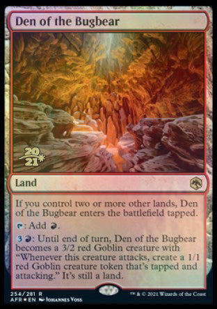 Den of the Bugbear [Dungeons & Dragons: Adventures in the Forgotten Realms Prerelease Promos] | Good Games Morley
