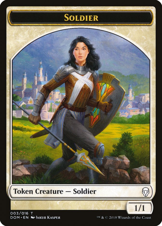 Soldier Token [Dominaria Tokens] | Good Games Morley