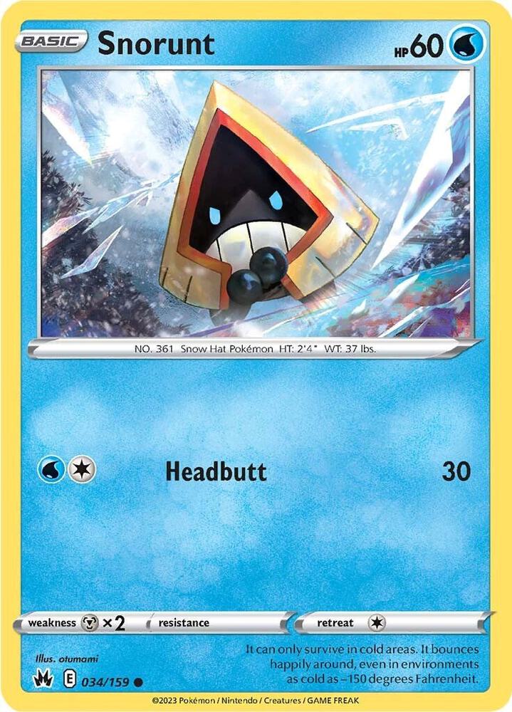 Snorunt 034/159 (Crown Zenith)  | Good Games Morley