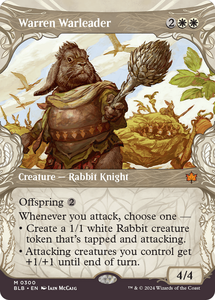 Warren Warleader (Showcase) [Bloomburrow] | Good Games Morley