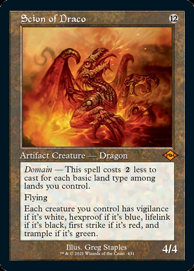 Scion of Draco (Retro Foil Etched) [Modern Horizons 2] | Good Games Morley