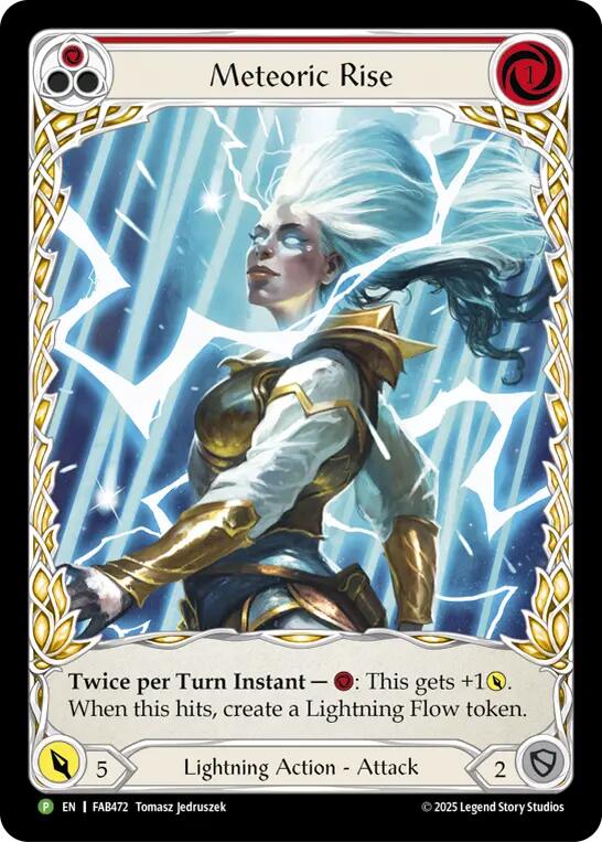 Meteoric Rise [FAB472] (Promo)  Rainbow Foil | Good Games Morley