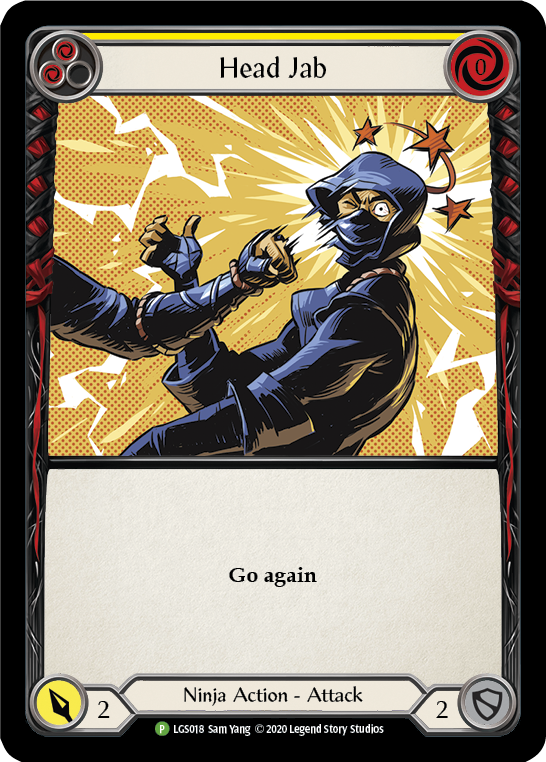 Head Jab (Yellow) [LGS018] (Promo)  Rainbow Foil | Good Games Morley
