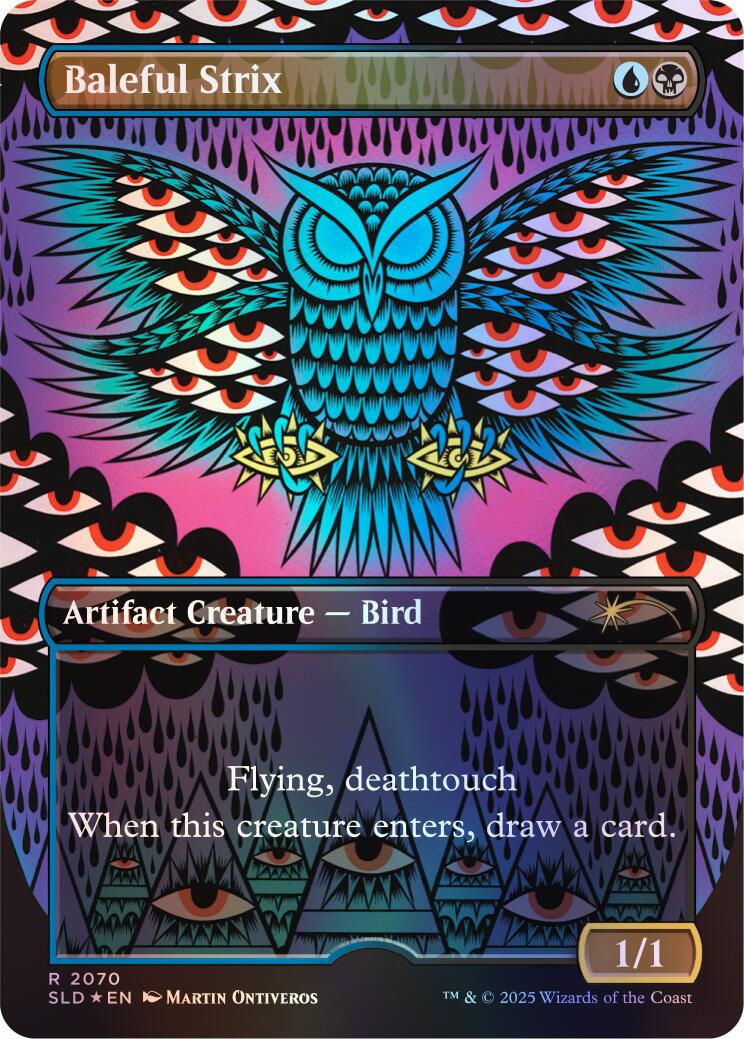 Baleful Strix (2070) (Rainbow Foil) [Secret Lair Drop Series] | Good Games Morley