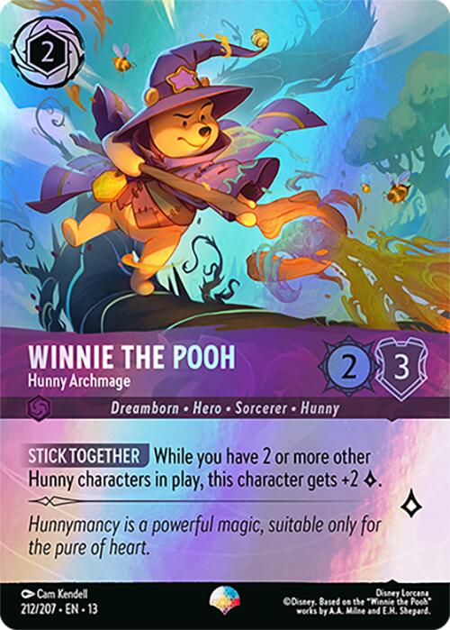 Winnie the Pooh - Hunny Archmage (Epic) (212/207) [Attack of the Vine!] | Good Games Morley