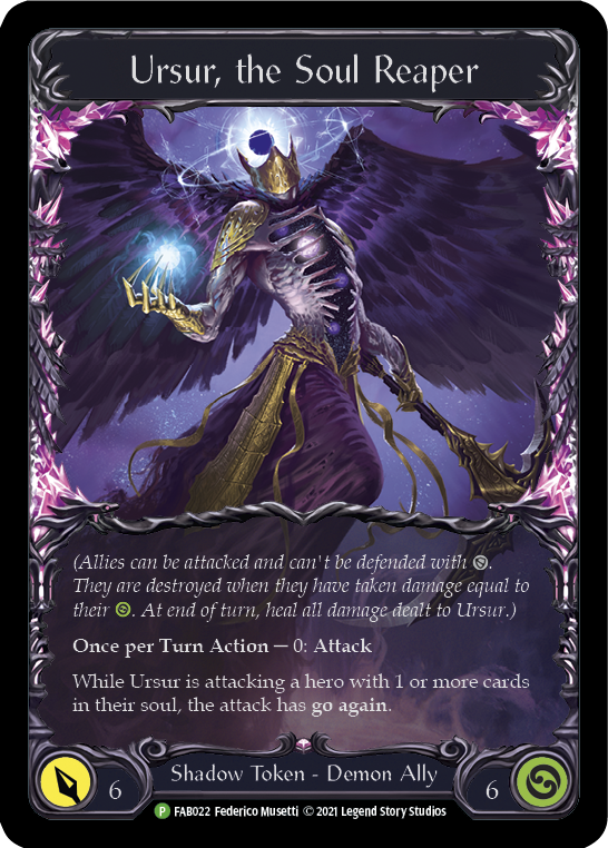 Ursur, the Soul Reaper [FAB022] (Promo)  Cold Foil | Good Games Morley