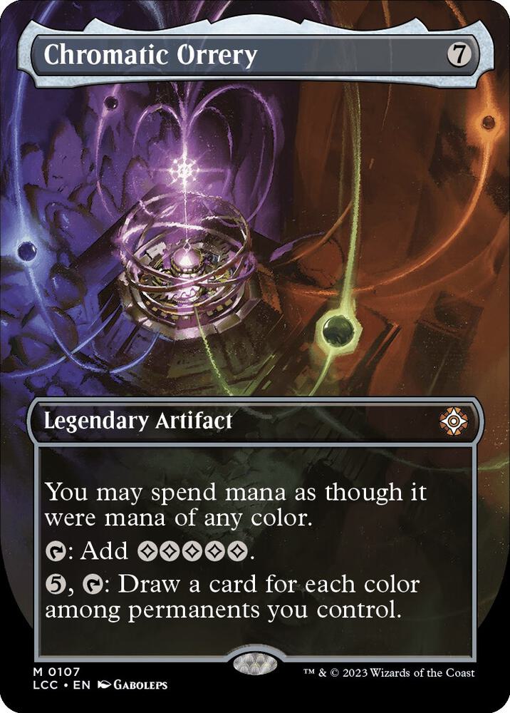 Chromatic Orrery 107/370 (Commander: The Lost Caverns of Ixalan)  - Borderless Foil | Good Games Morley