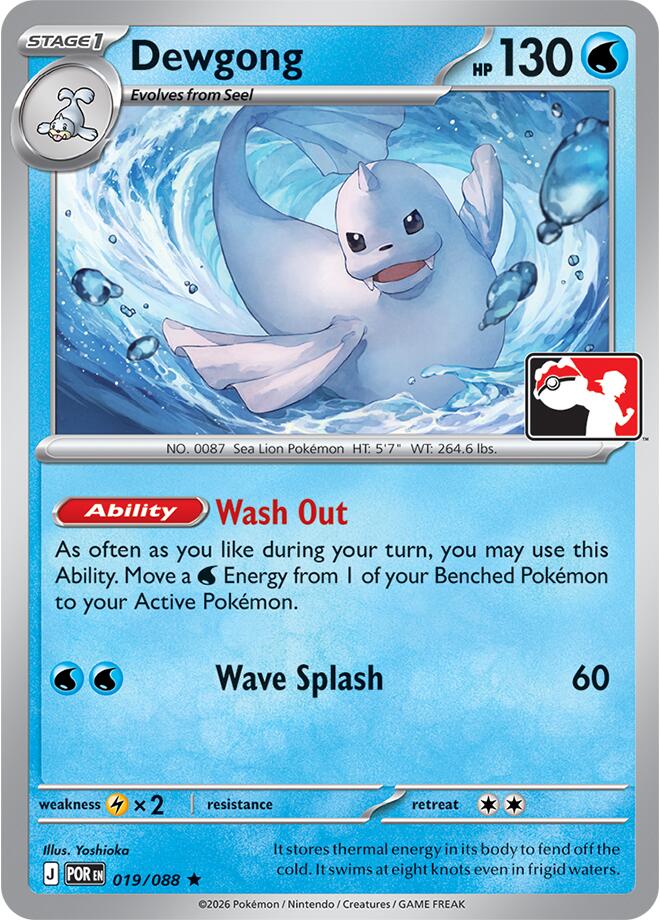 Dewgong (019/088) [Prize Pack Series Nine] | Good Games Morley
