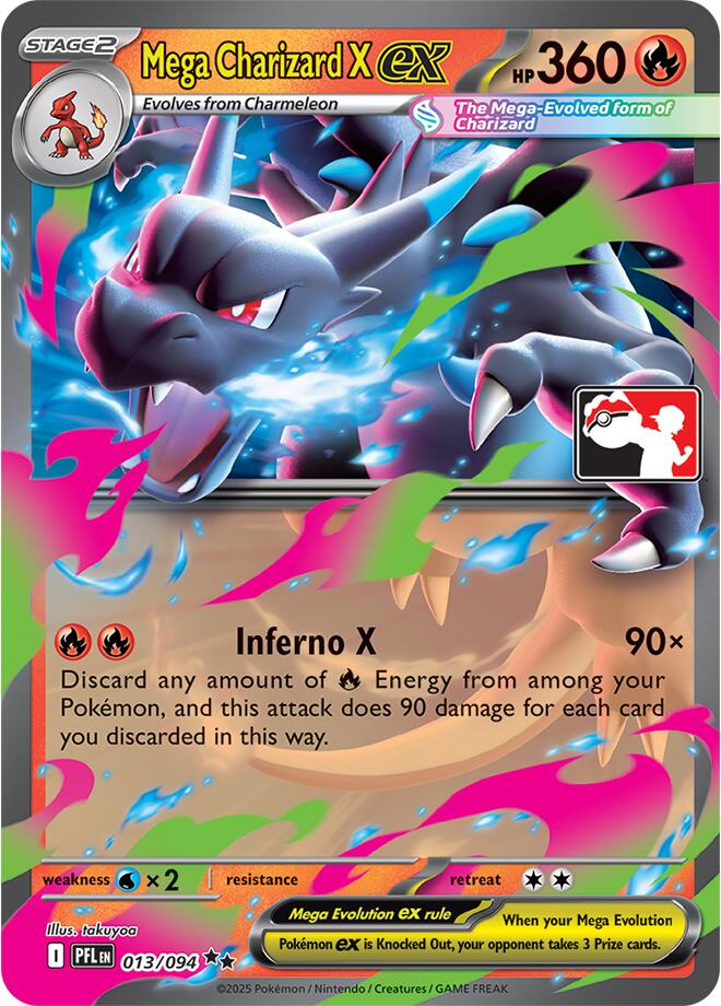 Mega Charizard X ex (013/094) [Prize Pack Series Nine] | Good Games Morley