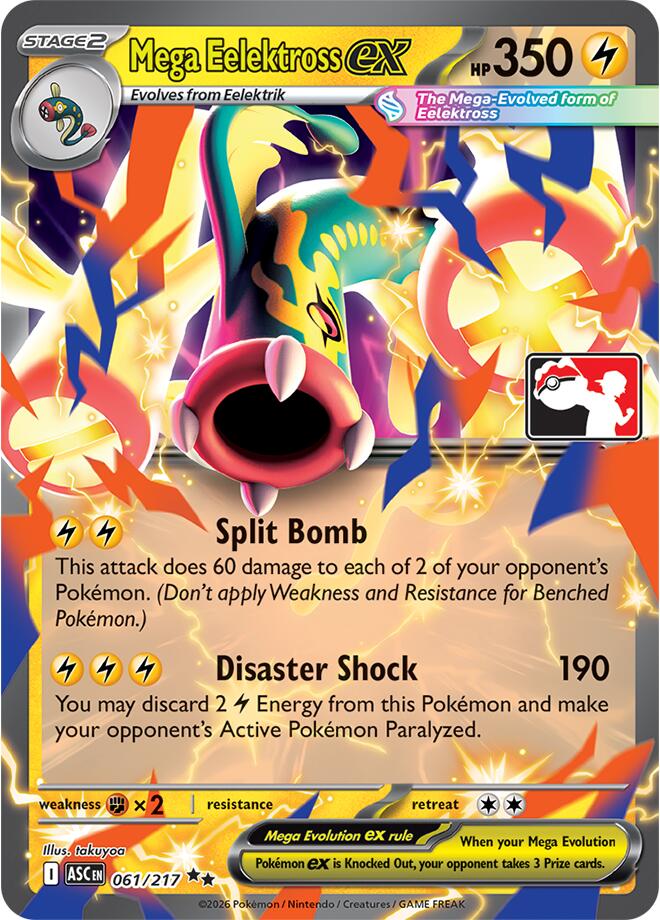 Mega Eelektross ex (061/217) [Prize Pack Series Nine] | Good Games Morley