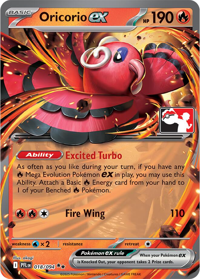 Oricorio ex (018/094) [Prize Pack Series Nine] | Good Games Morley