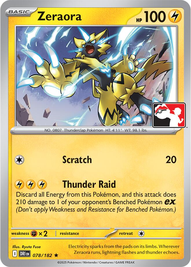 Zeraora (078/182) [Prize Pack Series Nine] | Good Games Morley