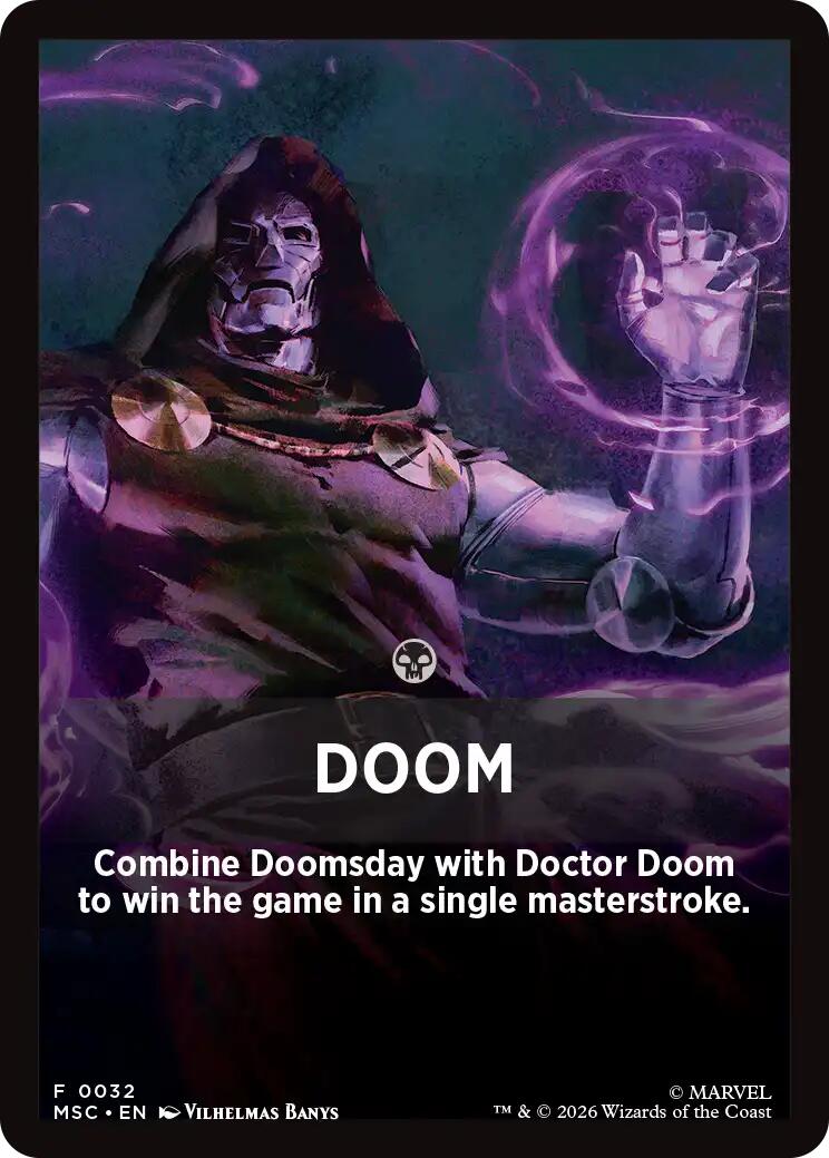Doom Theme Card [Marvel Super Heroes Commander] | Good Games Morley