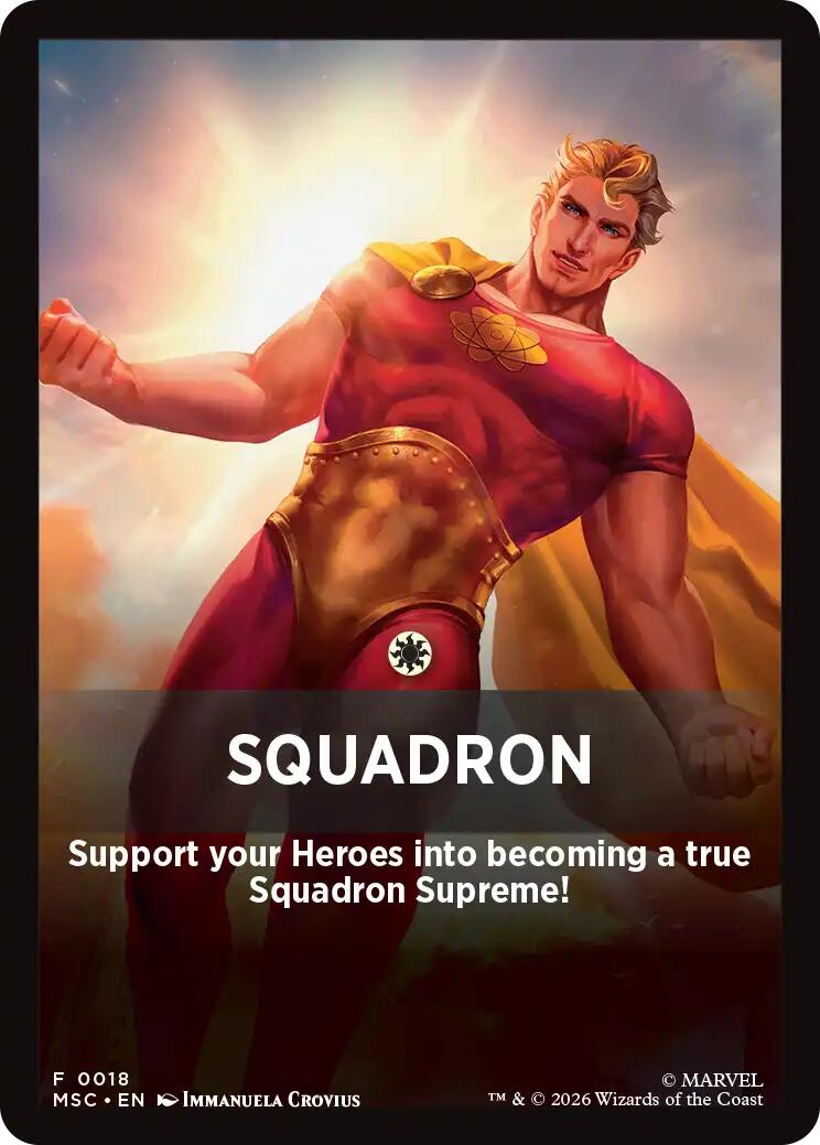 Squandron Theme Card [Marvel Super Heroes Commander] | Good Games Morley