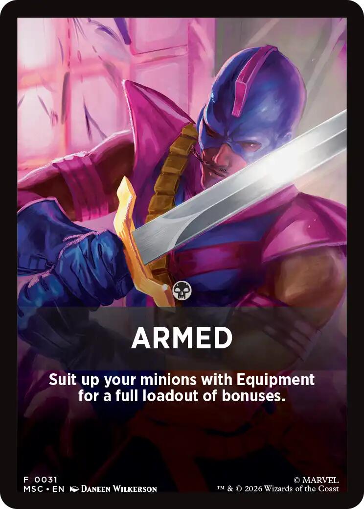 Armed Theme Card [Marvel Super Heroes Commander] | Good Games Morley
