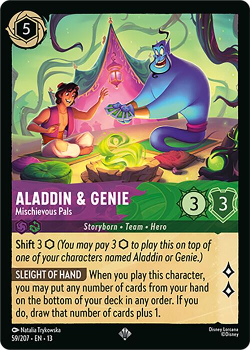 Aladdin & Genie - Mischievous Pals (59/207) [Attack of the Vine!] | Good Games Morley