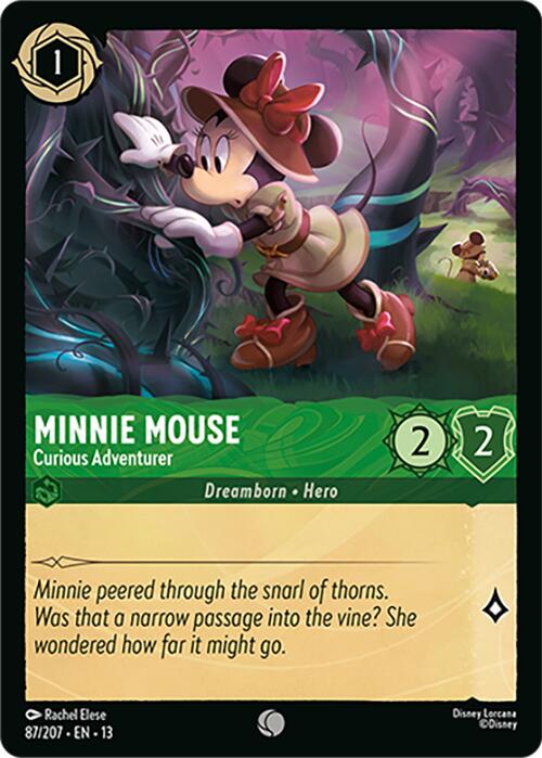 Minnie Mouse - Curious Adventurer (87/207) [Attack of the Vine!] | Good Games Morley