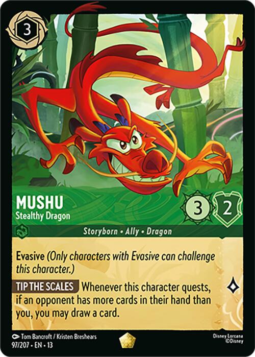 Mushu - Stealthy Dragon (97/207) [Attack of the Vine!] | Good Games Morley