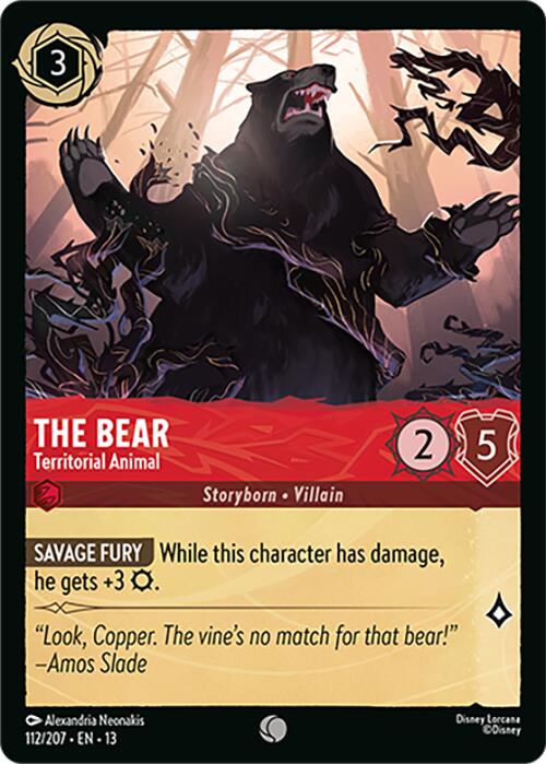 The Bear - Territorial Animal (112/207) [Attack of the Vine!] | Good Games Morley