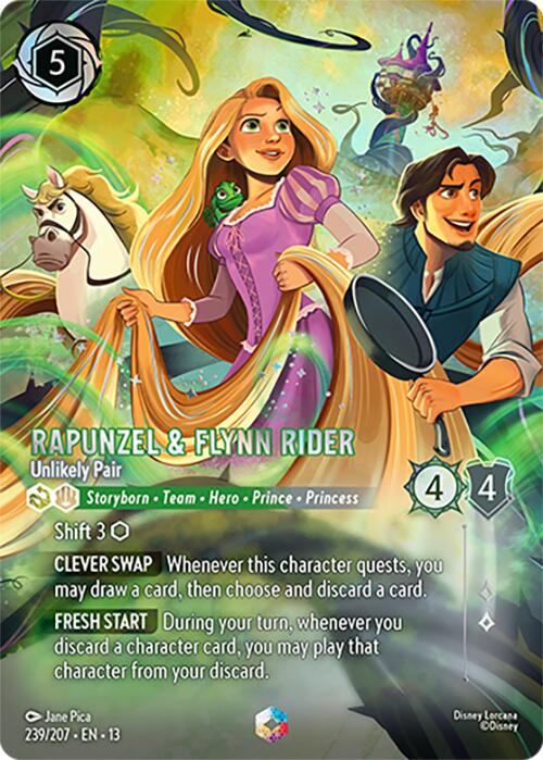 Rapunzel & Flynn Rider - Unlikely Pair (Enchanted) (239/207) [Attack of the Vine!] | Good Games Morley