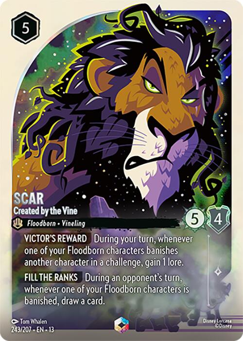 Scar - Created by the Vine (Enchanted) (243/207) [Attack of the Vine!] | Good Games Morley