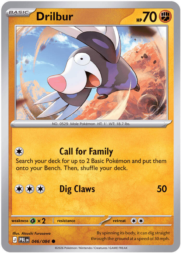 Drilbur (046/084) [Mega Evolution: Pitch Black] | Good Games Morley
