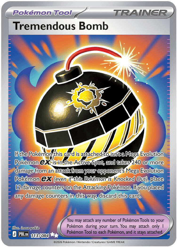 Tremendous Bomb (113/084) [Mega Evolution: Pitch Black] | Good Games Morley