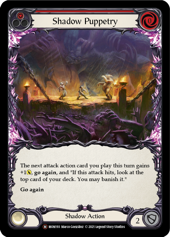 Shadow Puppetry [U-MON193-RF] (Monarch Unlimited)  Unlimited Rainbow Foil | Good Games Morley