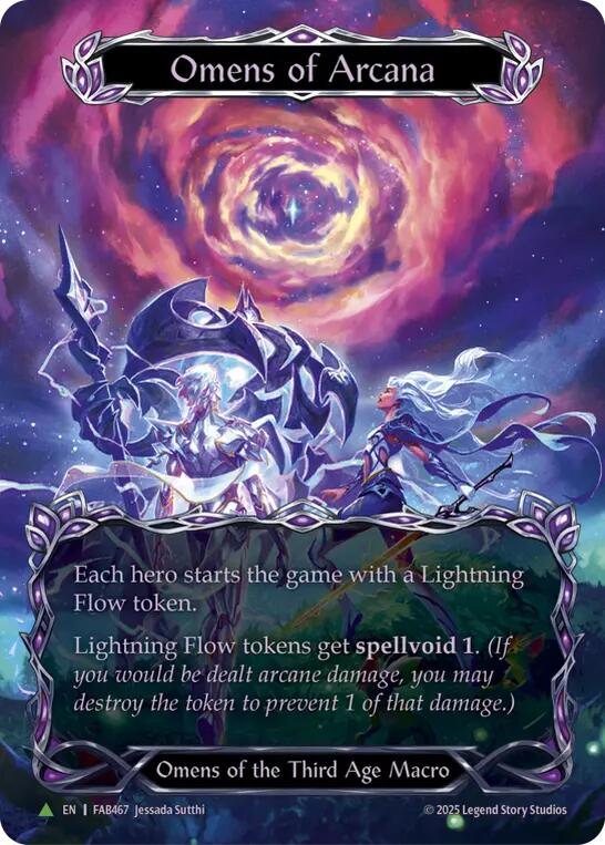 Omens of Arcana (Marvel Cold Foil) [FAB467] (Promo)  Cold Foil | Good Games Morley
