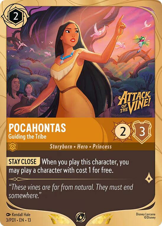 Pocahontas - Guiding the Tribe (3) [Promo Cards] | Good Games Morley