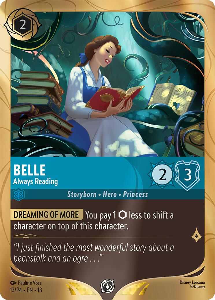 Belle - Always Reading (13) [Promo Cards] | Good Games Morley