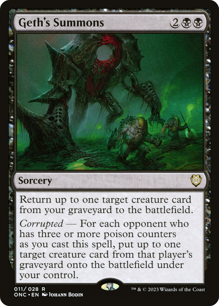 Geth's Summons [Phyrexia: All Will Be One Commander] | Good Games Morley
