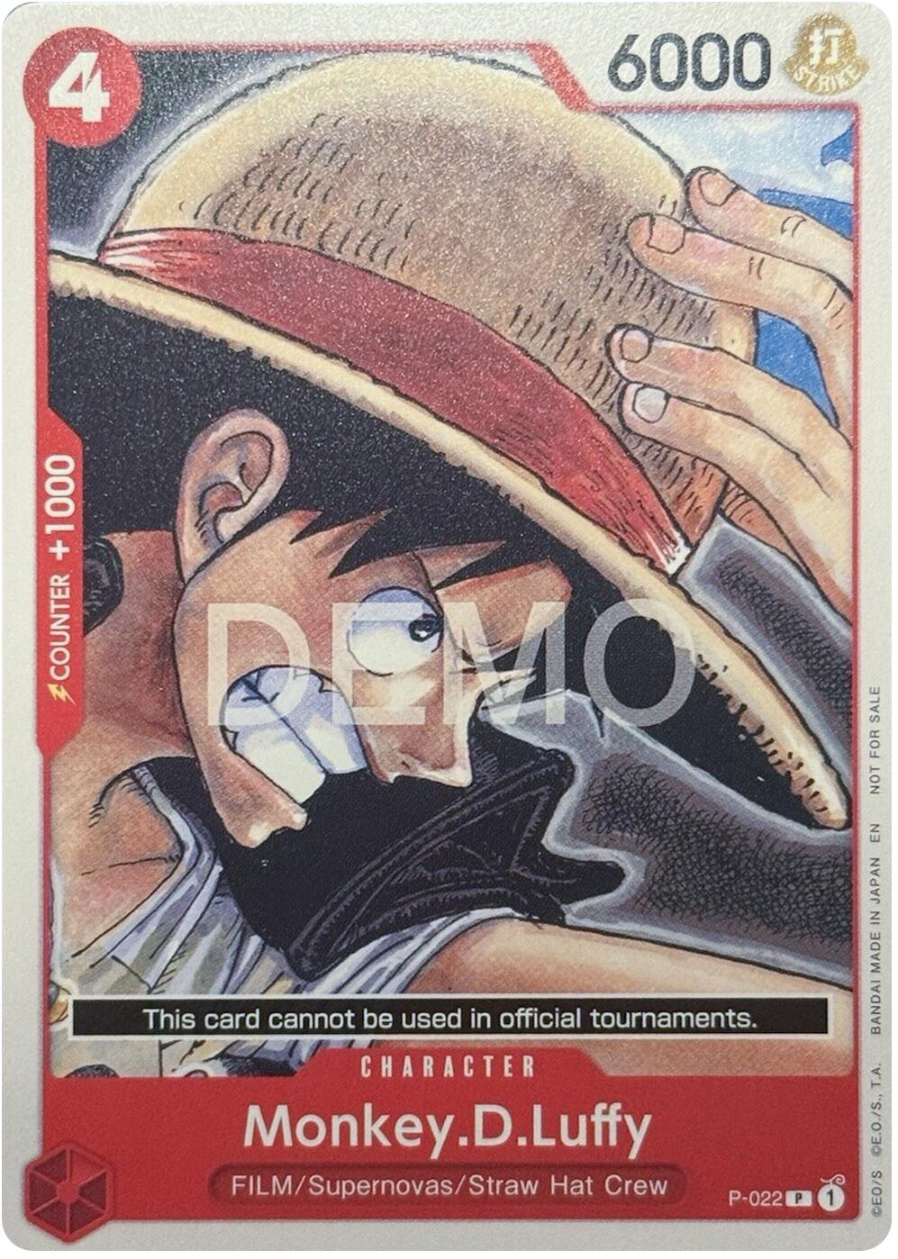 Monkey.D.Luffy (P-022) [One Piece Demo Deck Cards] | Good Games Morley
