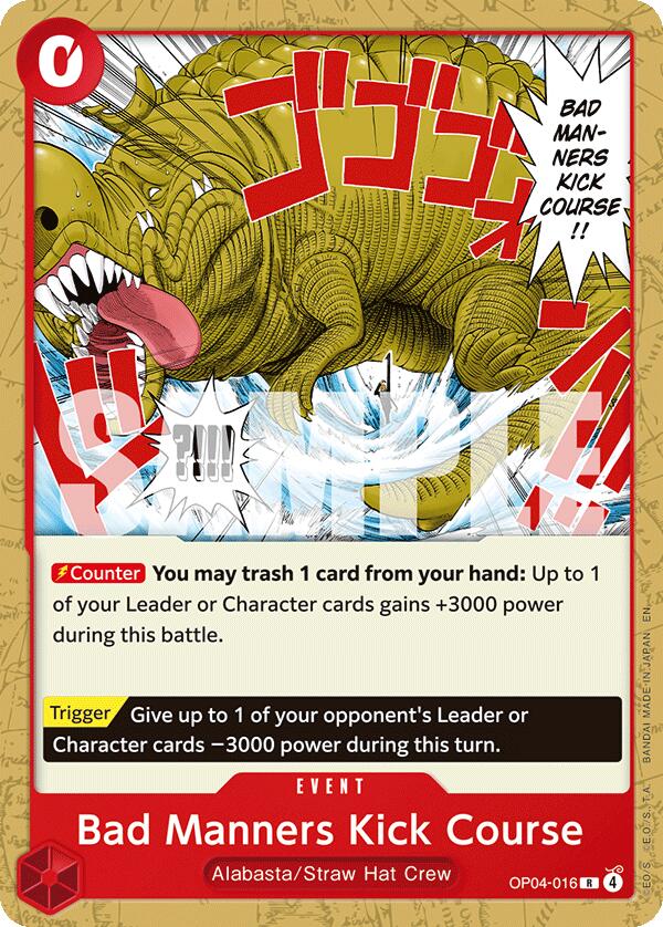 Bad Manners Kick Course [Starter Deck: RED Monkey.D.Luffy] | Good Games Morley