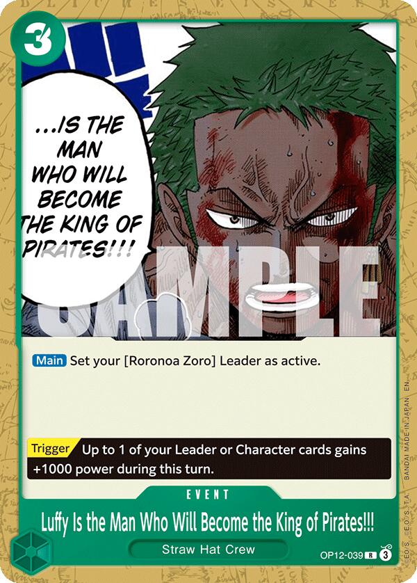 Luffy Is the Man Who Will Become the King of Pirates!!! [Starter Deck: GREEN Roronoa Zoro] | Good Games Morley