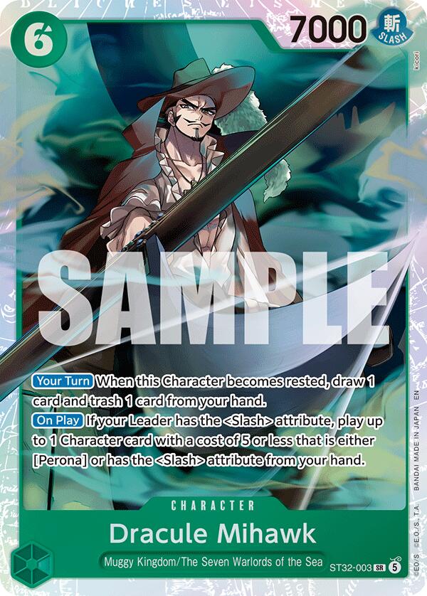 Dracule Mihawk [Starter Deck: GREEN Roronoa Zoro] | Good Games Morley