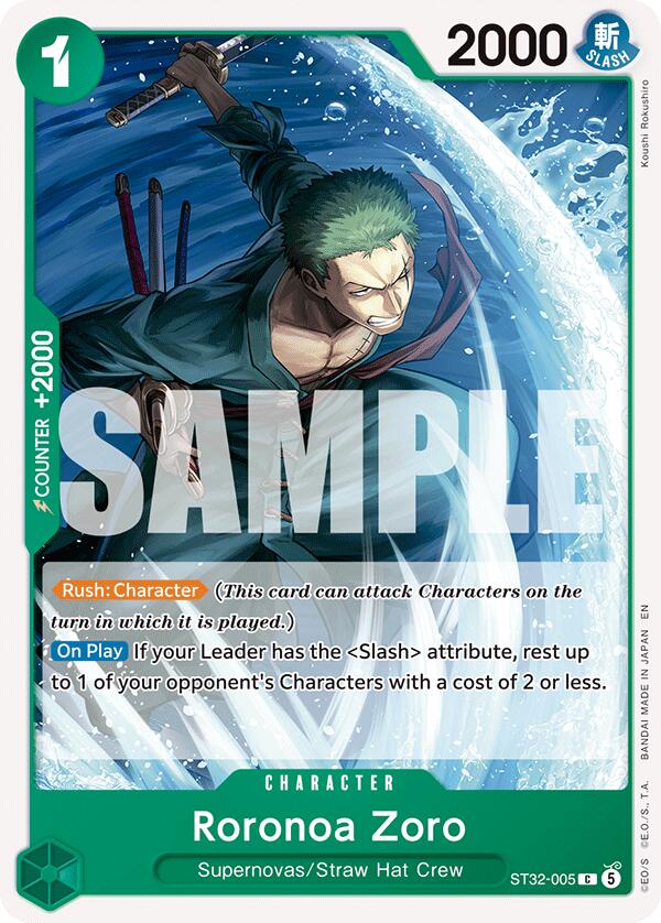 Roronoa Zoro [Starter Deck: GREEN Roronoa Zoro] | Good Games Morley