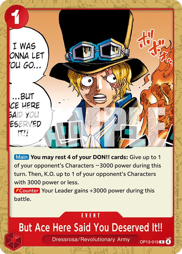 But Ace Here Said You Deserved It!! [One Piece Film: Red] | Good Games Morley