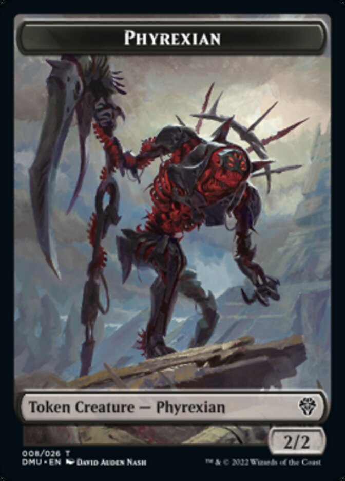Phyrexian // Insect Double-Sided Token [Dominaria United Tokens] | Good Games Morley