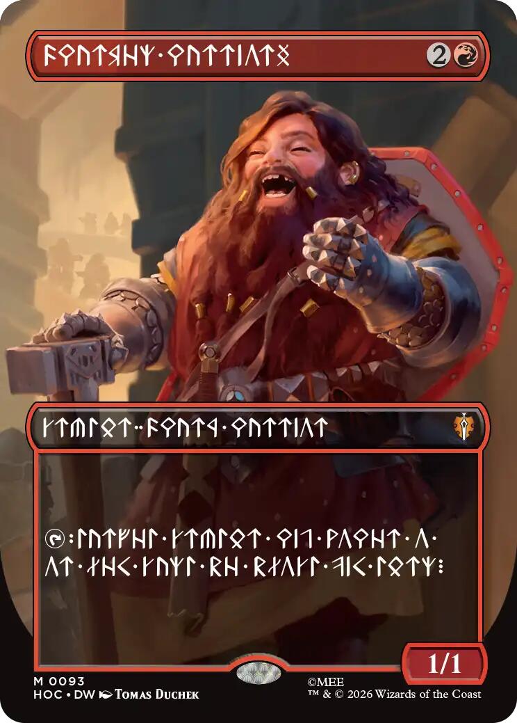 Dwarven Warriors (Borderless) (Dwarvish) [The Hobbit: Eternal-Legal] | Good Games Morley