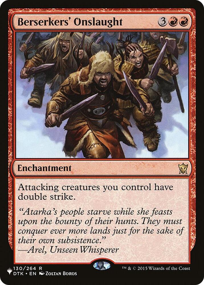 Berserkers Onslaught DTK-130/5075 (The List Reprints)  | Good Games Morley
