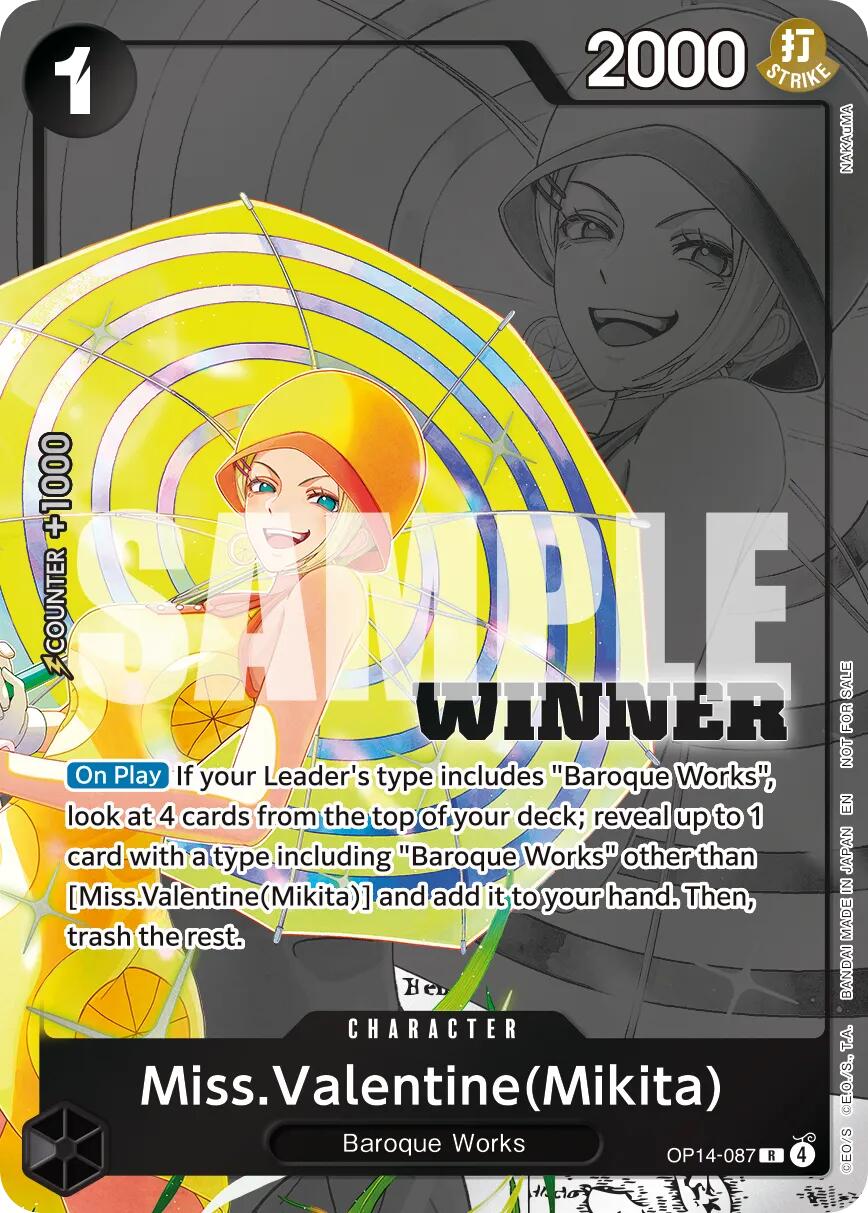 Miss.Valentine(Mikita) (Winner Pack 2026 Vol. 3) [One Piece Promotion Cards] | Good Games Morley