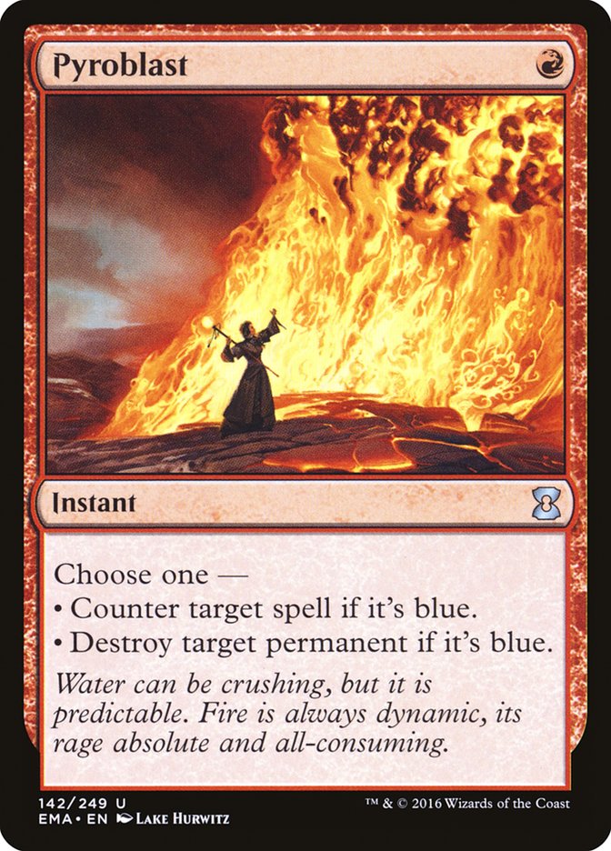 Pyroblast 142 (Eternal Masters)  - Foil | Good Games Morley