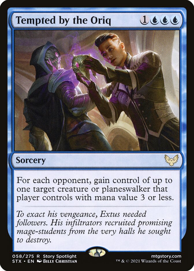 Tempted by the Oriq 58 (Strixhaven: School of Mages)  - Foil | Good Games Morley