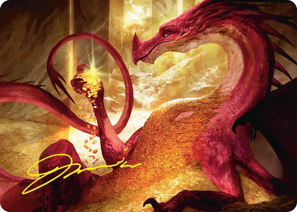 Gleaming Splendor Art Card (Gold-Stamped Signature) [The Hobbit Art Series] | Good Games Morley