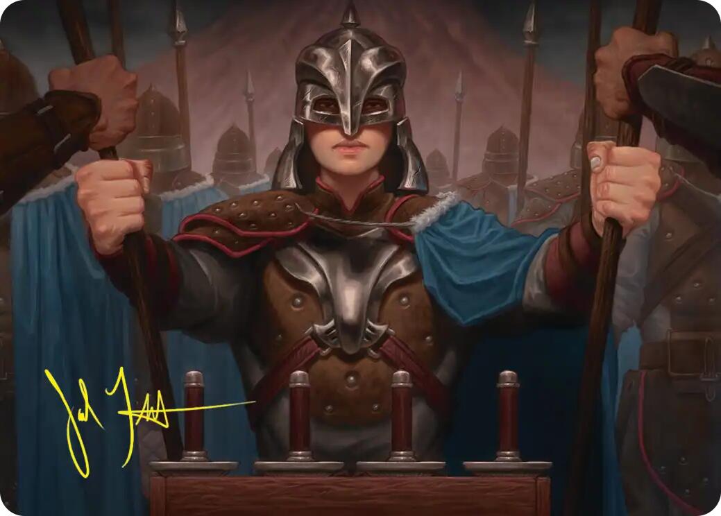 Bard's Attendant Art Card (Gold-Stamped Signature) [The Hobbit Art Series] | Good Games Morley