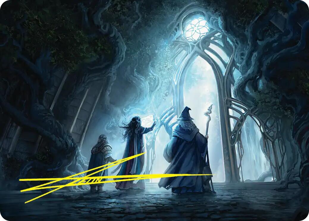 Uncover the Moon-Letters Art Card (Gold-Stamped Signature) [The Hobbit Art Series] | Good Games Morley