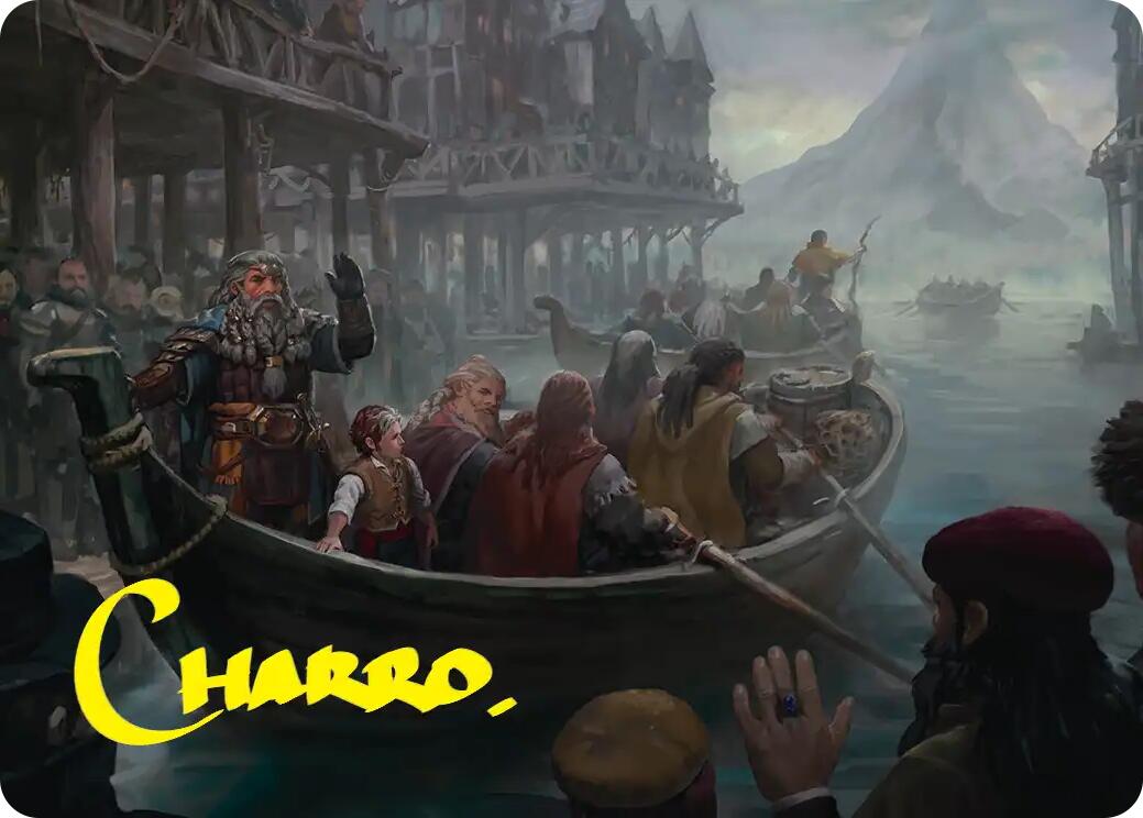 Uneasy Partings Art Card (Gold-Stamped Signature) [The Hobbit Art Series] | Good Games Morley
